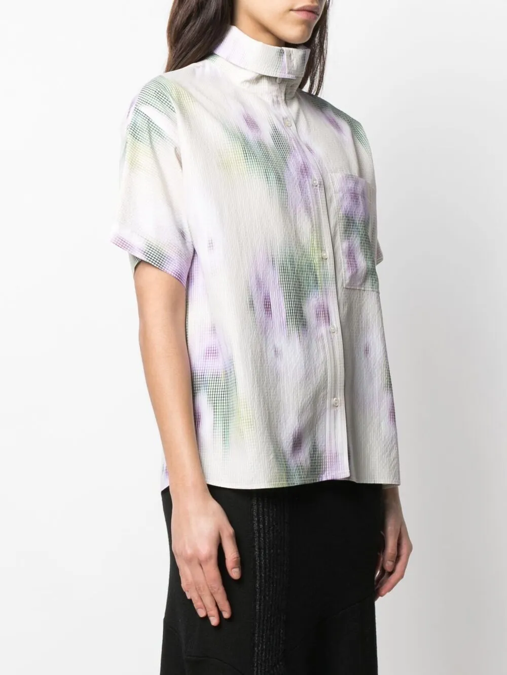 фото Kenzo рубашка с короткими рукавами и абстрактным принтом