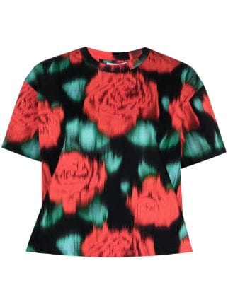 Kenzo Blurred floral-print T-shirt - Farfetch