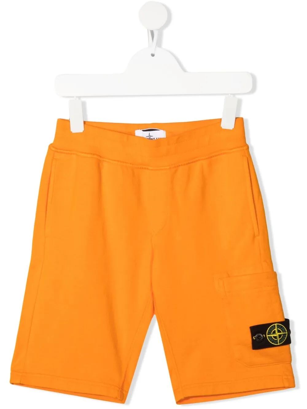 Stone Island Junior шорты с нашивкой-логотипом