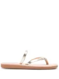 Ancient Greek Sandals Vachetta leather flip flops - Metallic