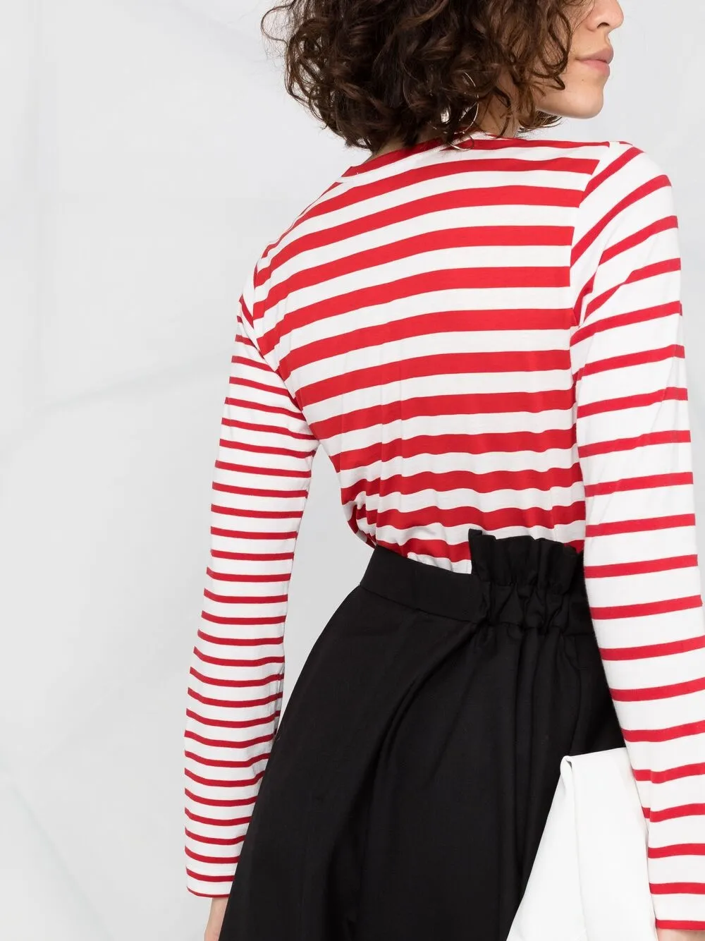 фото Comme des garçons comme des garçons полосатая футболка с длинными рукавами
