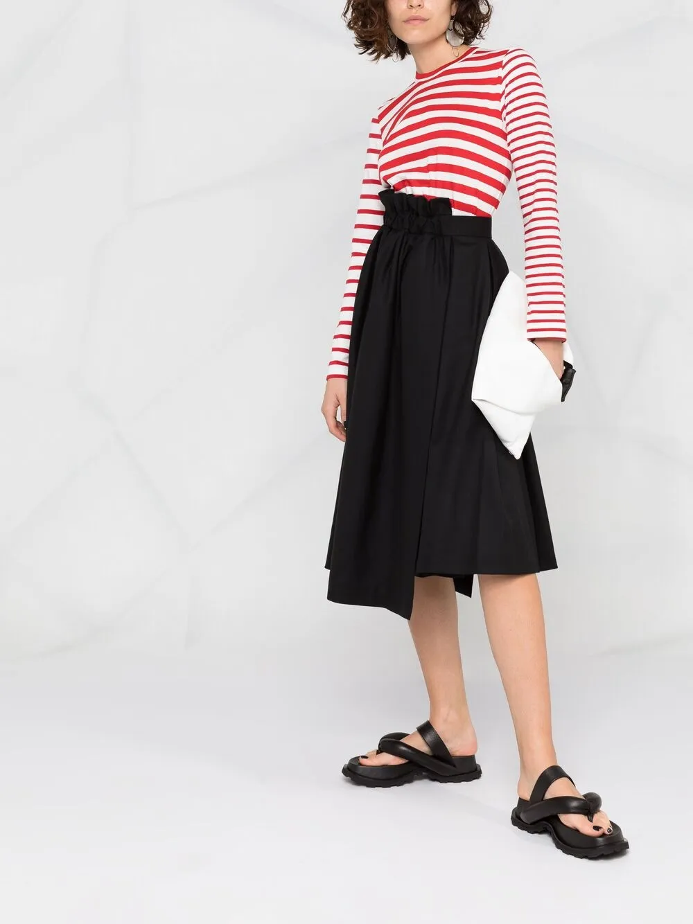 фото Comme des garçons comme des garçons полосатая футболка с длинными рукавами