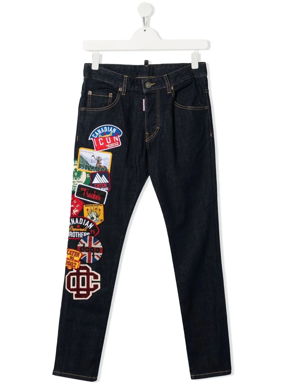 фото Dsquared2 kids джинсы с нашивкой