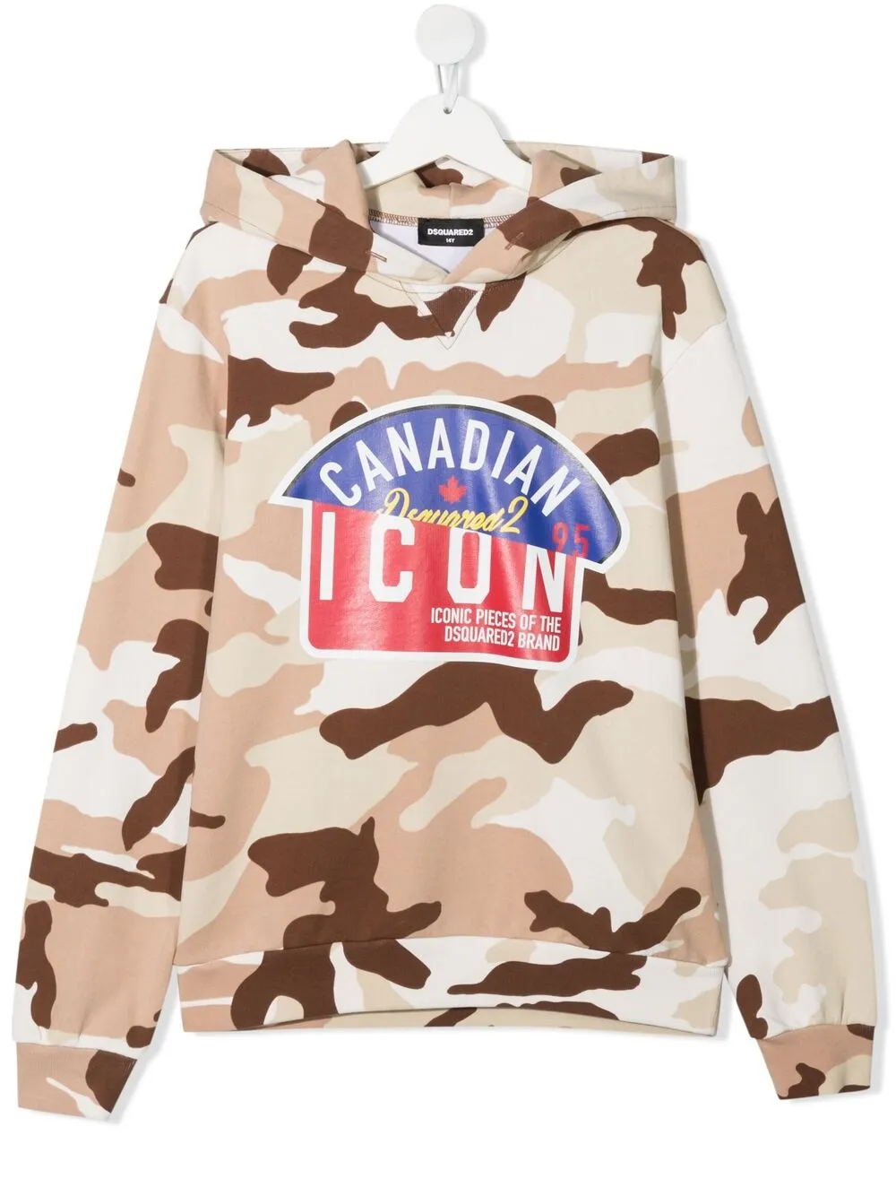 фото Dsquared2 kids худи с камуфляжным принтом