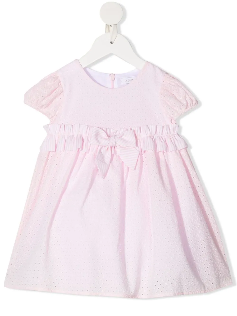 

Monnalisa vestido con detalle de moño - Rosado