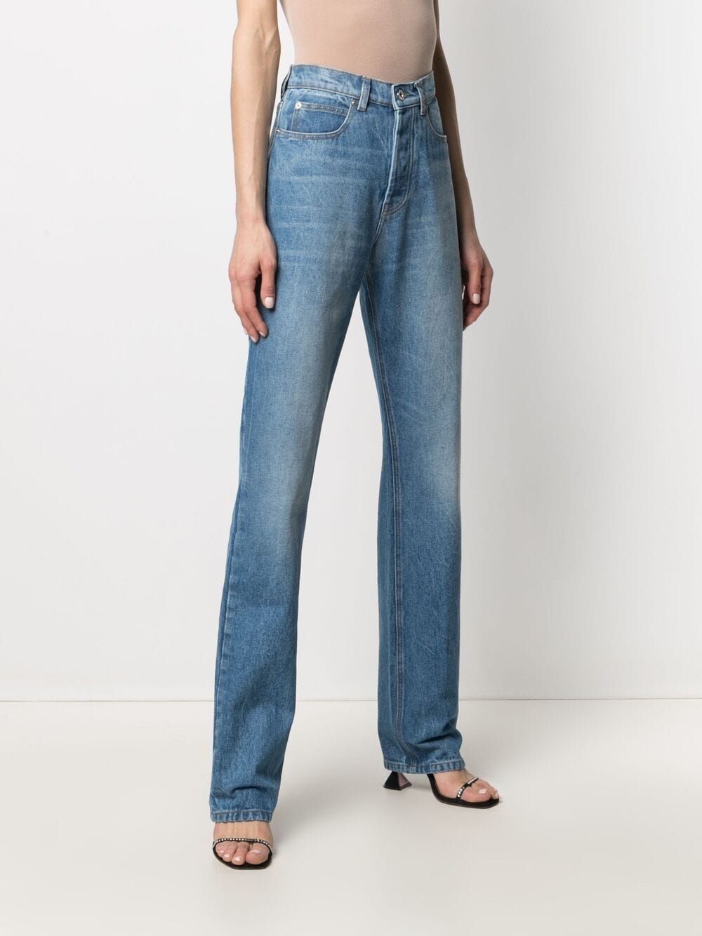 Paco Rabanne High-rise Straight-leg Denim Jeans | ModeSens