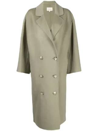 green single breasted coat