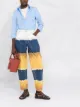 Image 2 of Alberta Ferretti colour block wide leg jeans