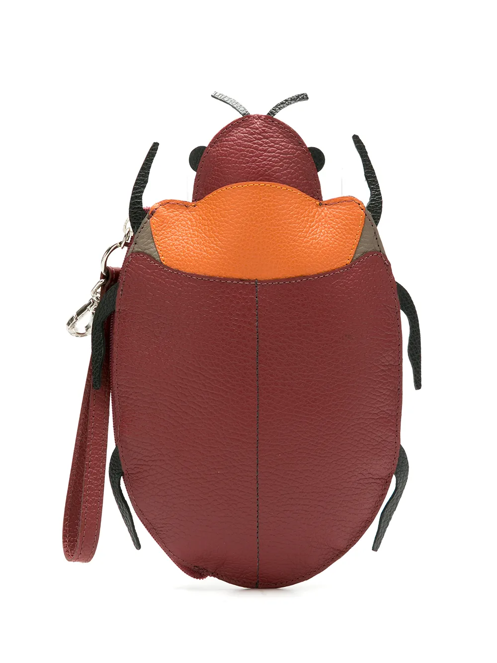 

Sarah Chofakian leather Escaravelho clutch bag - Red