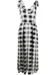 Image 1 of alessandro enriquez check-print sleeveless dress
