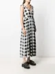 alessandro enriquez check-print sleeveless dress