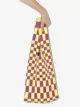 LASTFRAME medium checked tote bag