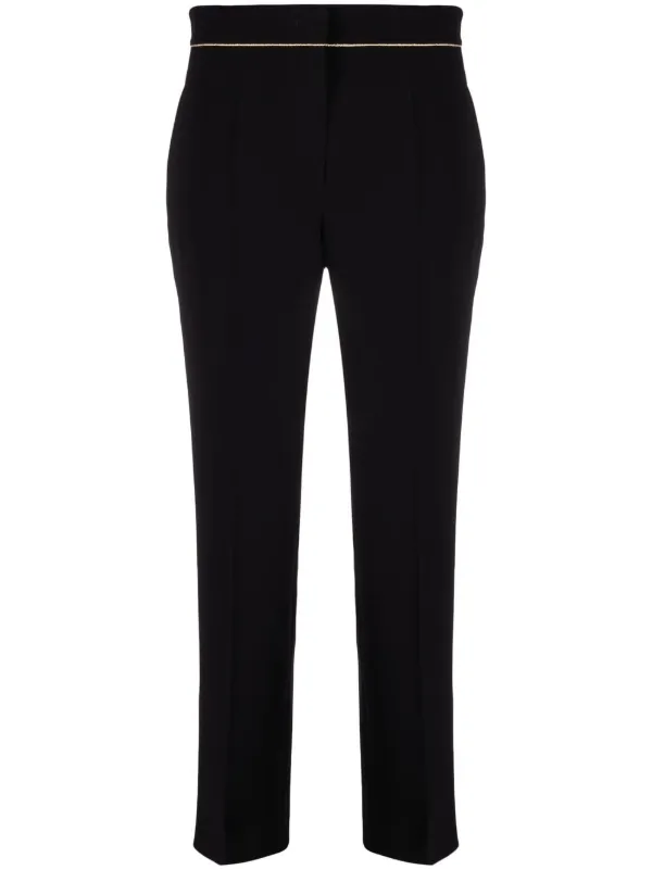 パンツ Max Mara Stella Pants Max Mara Stella クロップドパンツ | ブラック | FARFETCH JP