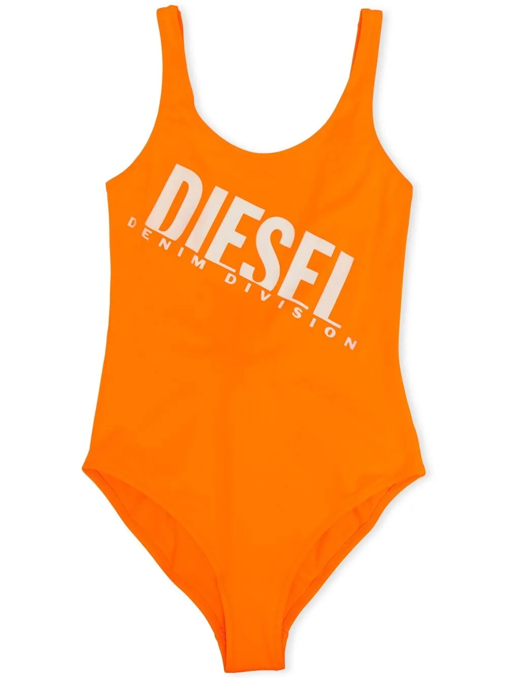 Diesel Teen Logo-print Swimsuit In Orange