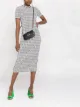 Image 2 of Fendi FF-motif midi sheath dress