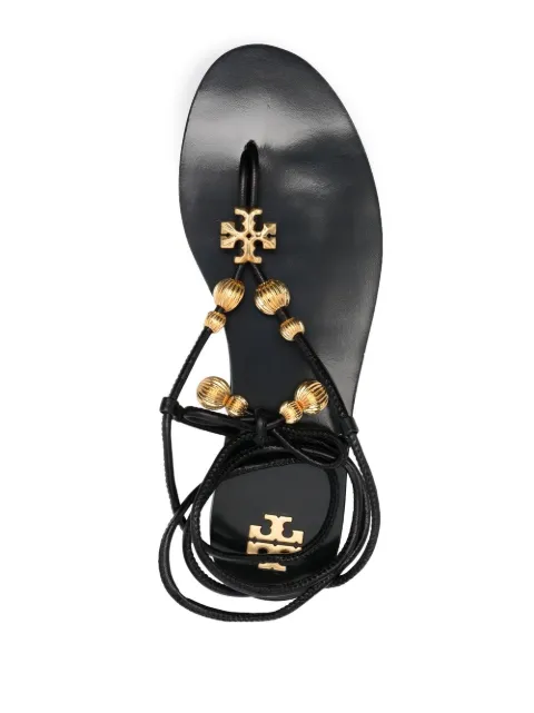 tory burch beaded sandals