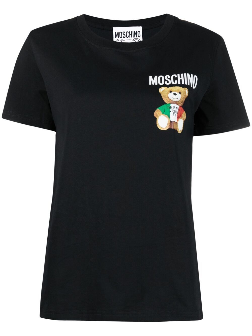 фото Moschino футболка с принтом teddy bear