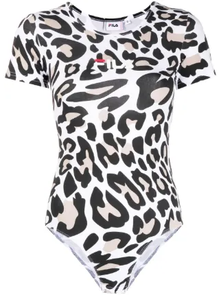 white fila bodysuit