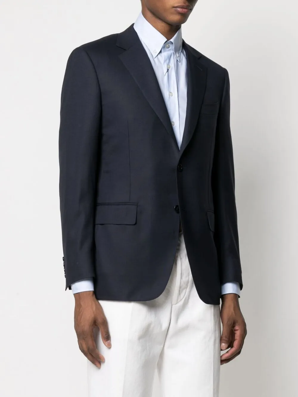 Canali Single-breasted Blazer In Blue