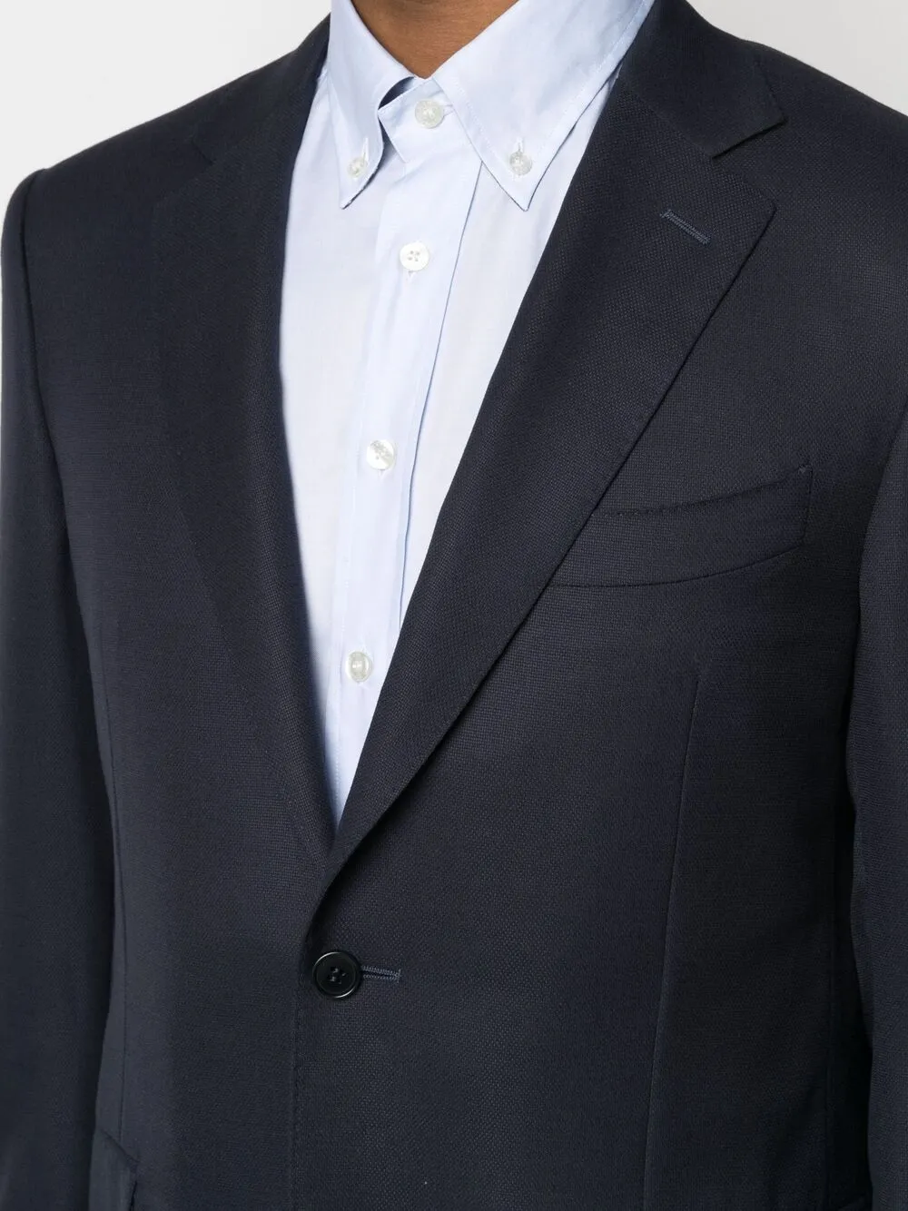 Canali Single-breasted Blazer In Blue