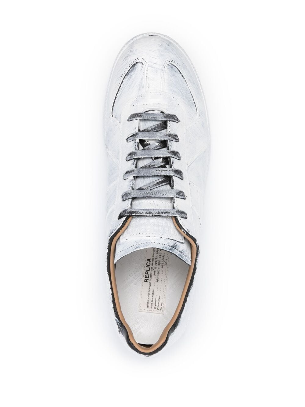 Shop Maison Margiela Replica Bianchetto Low-top Sneakers In White