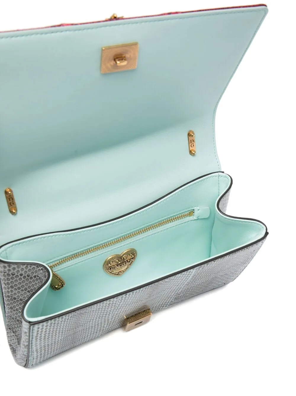 фото Dolce & gabbana жаккардовая сумка на плечо devotion