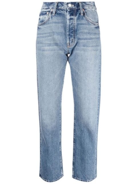 MOTHER - mid-rise cropped straight-leg jeans