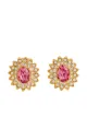 Image 1 of Kenneth Jay Lane crystal embellished stud earrings