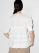 Lee Mathews puff-sleeve ramie blouse