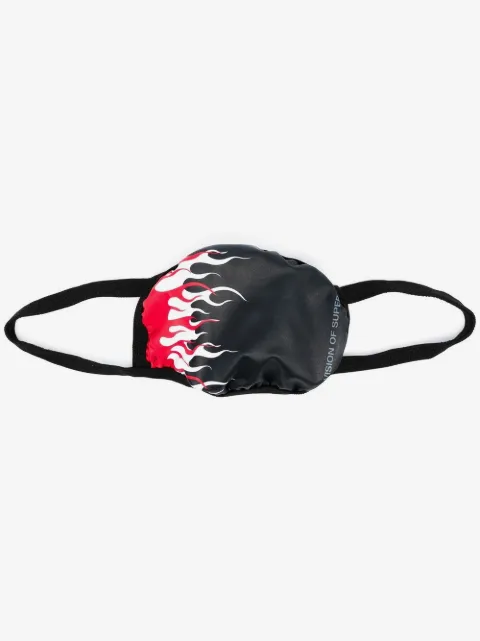 Vision Of Super Kids flame-print face mask