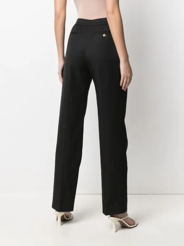 ボトムスその他 Loulou Studio SS24 TAKAROA ELASTIC PANTS (TAKAROA BLACK) TAKAROA Mixed linen pants | Loulou de Saison
