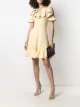 Image 2 of Alexander McQueen cold-shoulder ruffle-trim minidress