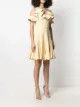 Alexander McQueen cold-shoulder ruffle-trim minidress