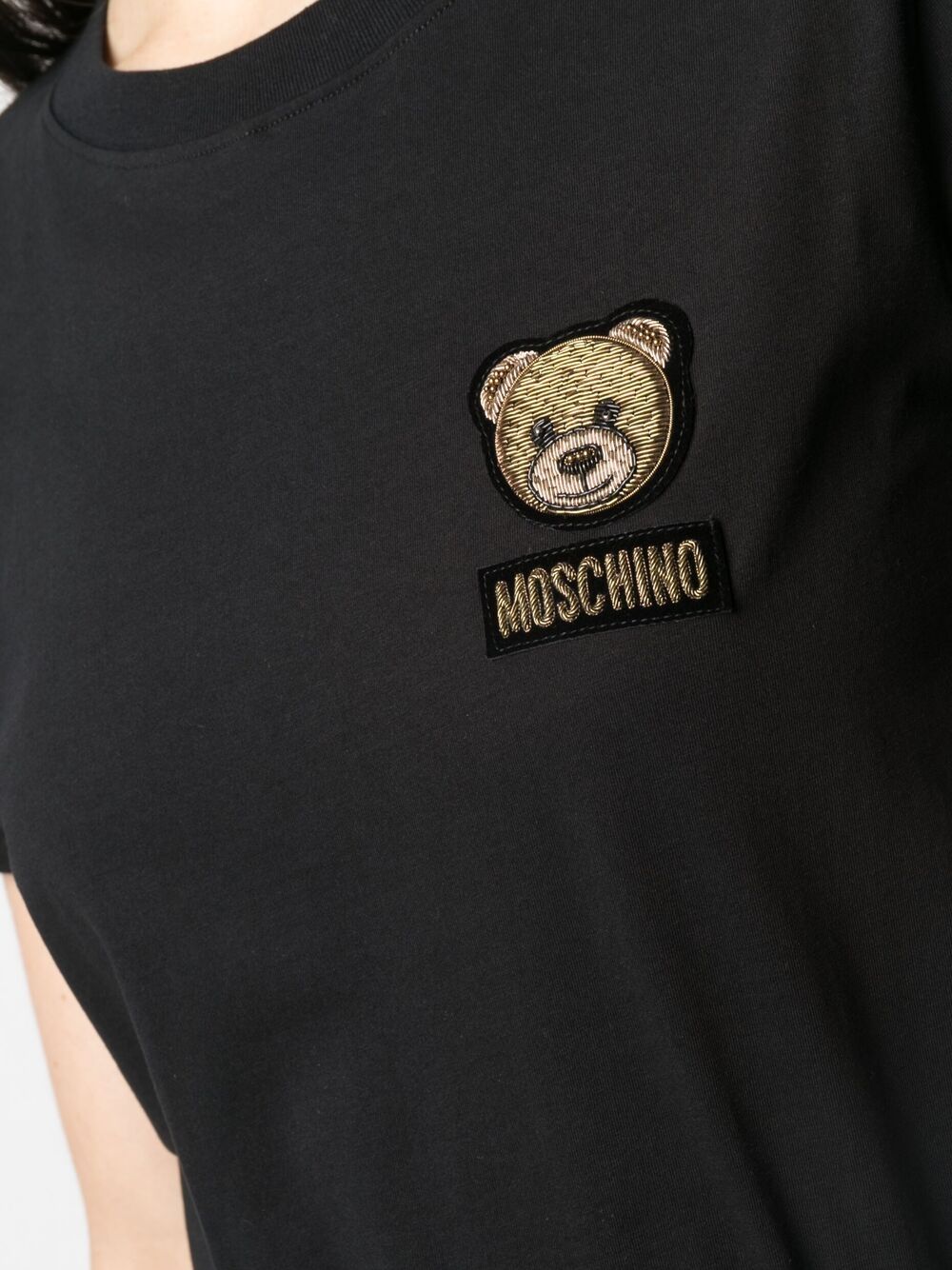 фото Moschino футболка с принтом teddy bear