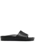 Birkenstock embossed-logo sliders - Black