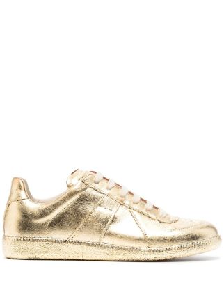 Shop Maison Margiela Replica metallic sneakers with Express Delivery ...