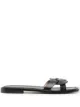 Image 1 of Stuart Weitzman braided-strap leather slides