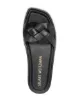 Stuart Weitzman braided-strap leather slides