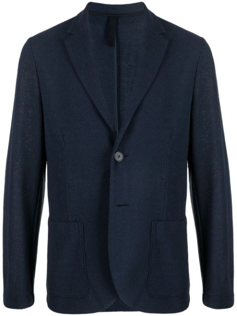 Harris Wharf London single-breasted cotton-blend blazer