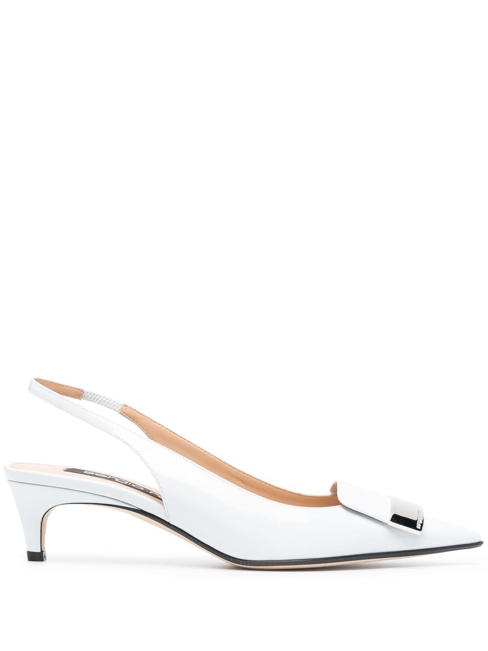 Sergio Rossi Logo-plaque Pumps In Neutrals