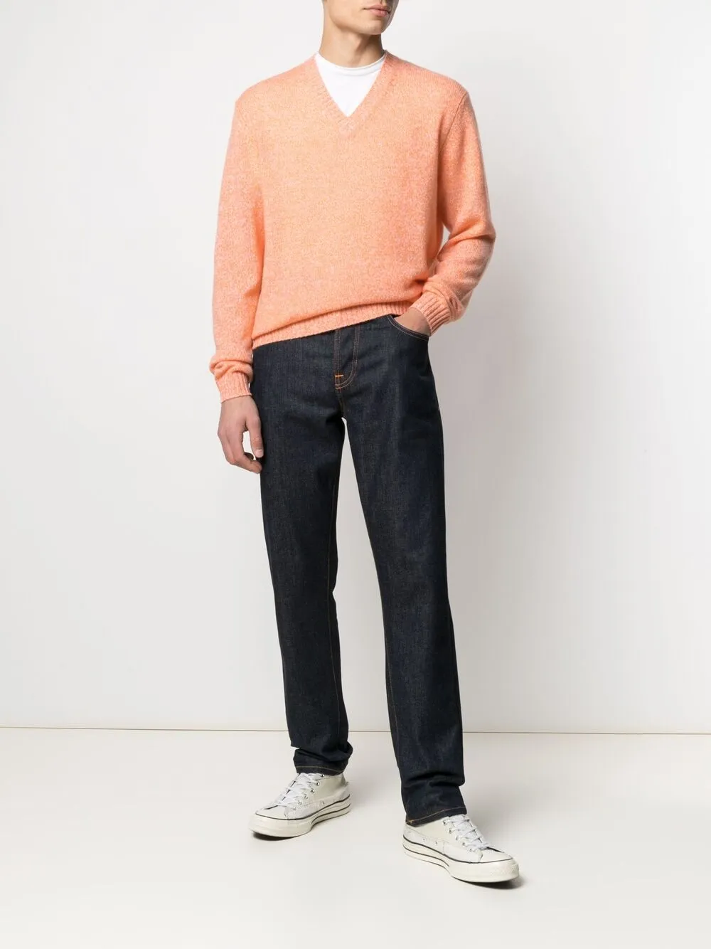 Allude Kasjmier trui - Oranje