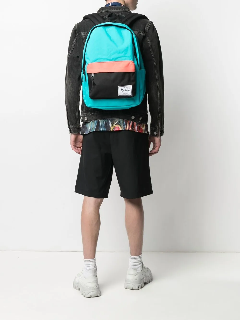 фото Herschel supply co. рюкзак в стиле колор-блок с нашивкой-логотипом