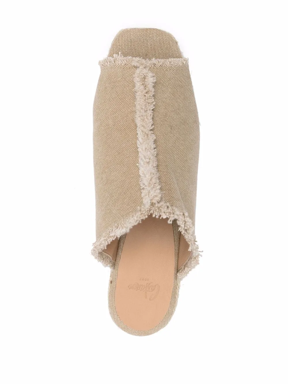 Castañer frayed espadrille mules Neutrals