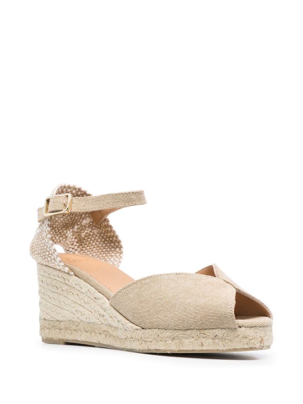 Castañer Carol espadrilles met sleehak - Beige