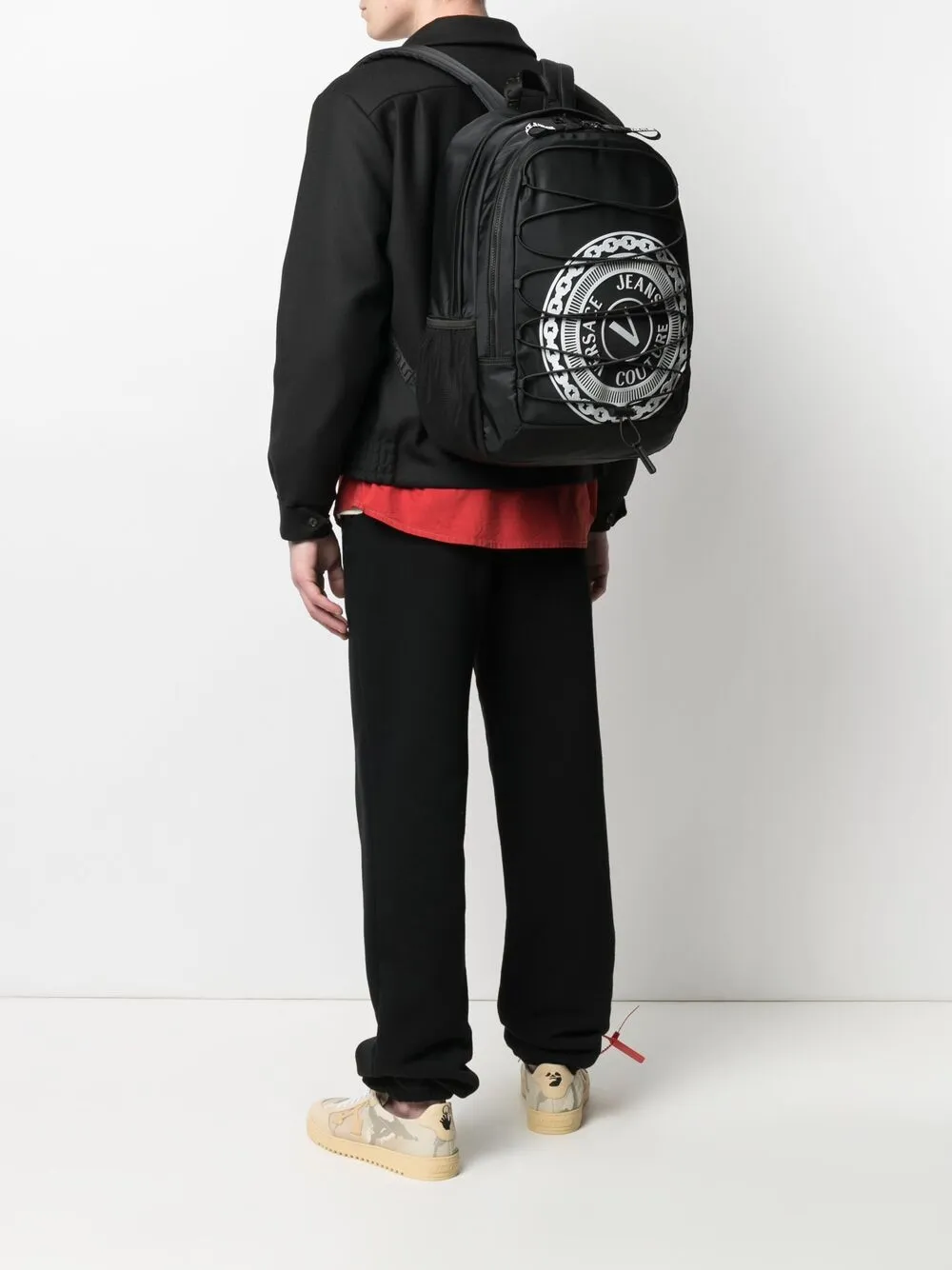 фото Versace jeans couture рюкзак с кулиской и логотипом