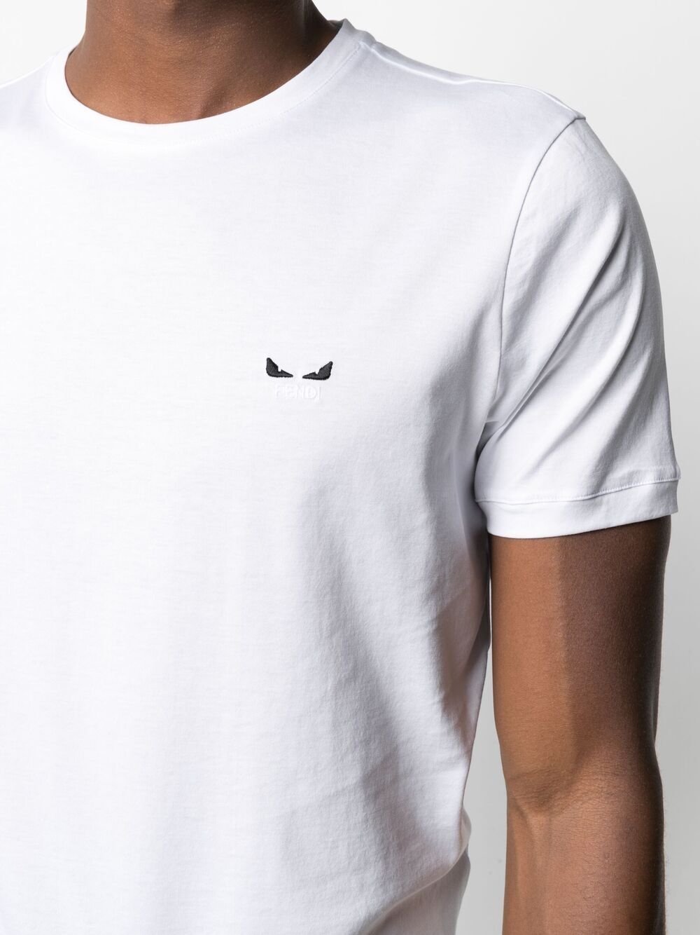 фото Fendi футболка с вышивкой bag bugs