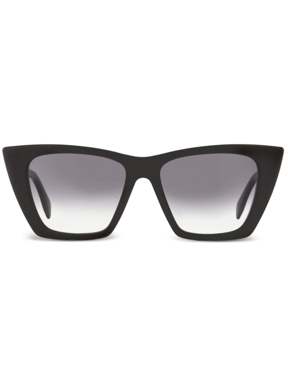 Alexander McQueen Eyewear logo-debossed cat-eye frame sunglasses - Black