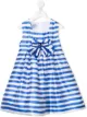 Image 1 of Mi Mi Sol bow-embellished striped flared dress