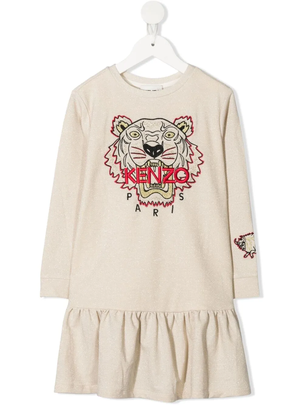 фото Kenzo kids платье tiger с длинными рукавами