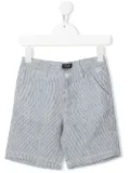 Il Gufo pinstripe linen shorts - Blue